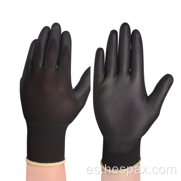 Hespax Black 13G Electronic EN388 PU Guantes livianos